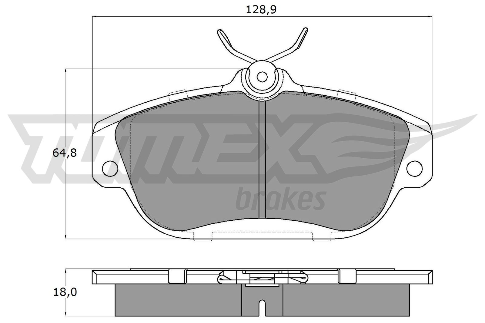 Sada brzdových platničiek kotúčovej brzdy TOMEX Brakes